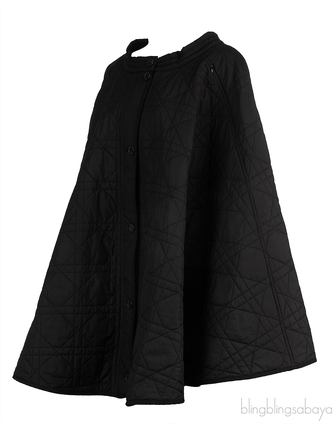 Christian Dior Black Quilted  A-line Midi Skirt