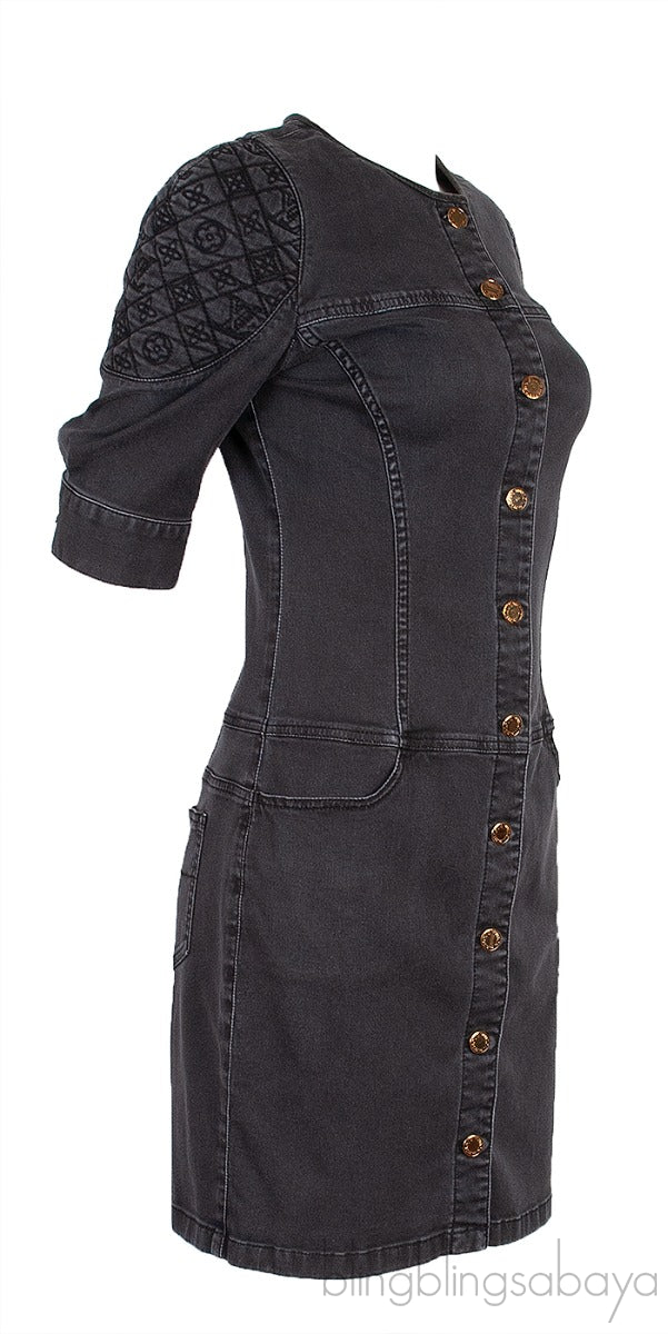 Black Denim Mini Dress