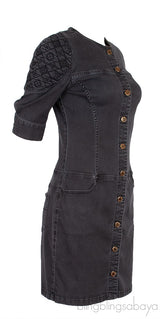 Black Denim Mini Dress
