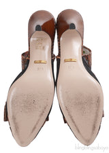 Gucci Malaga Kid Elaphe Lizard Butterflies Mid-Heel Slingback