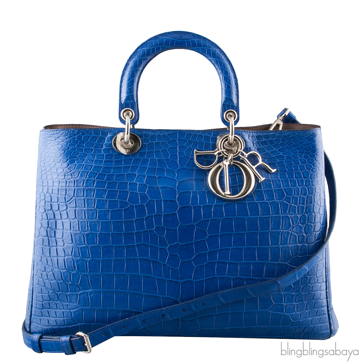 Bi-color Diorissimo Crocodile Bag