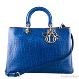 Bi-color Diorissimo Crocodile Bag