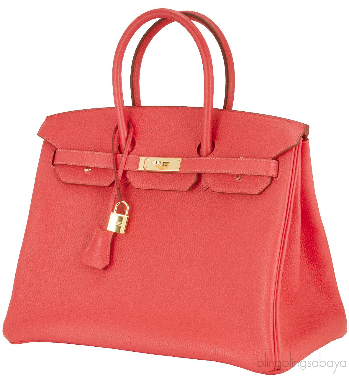 Birkin 35 Rouge Pivoine GHW