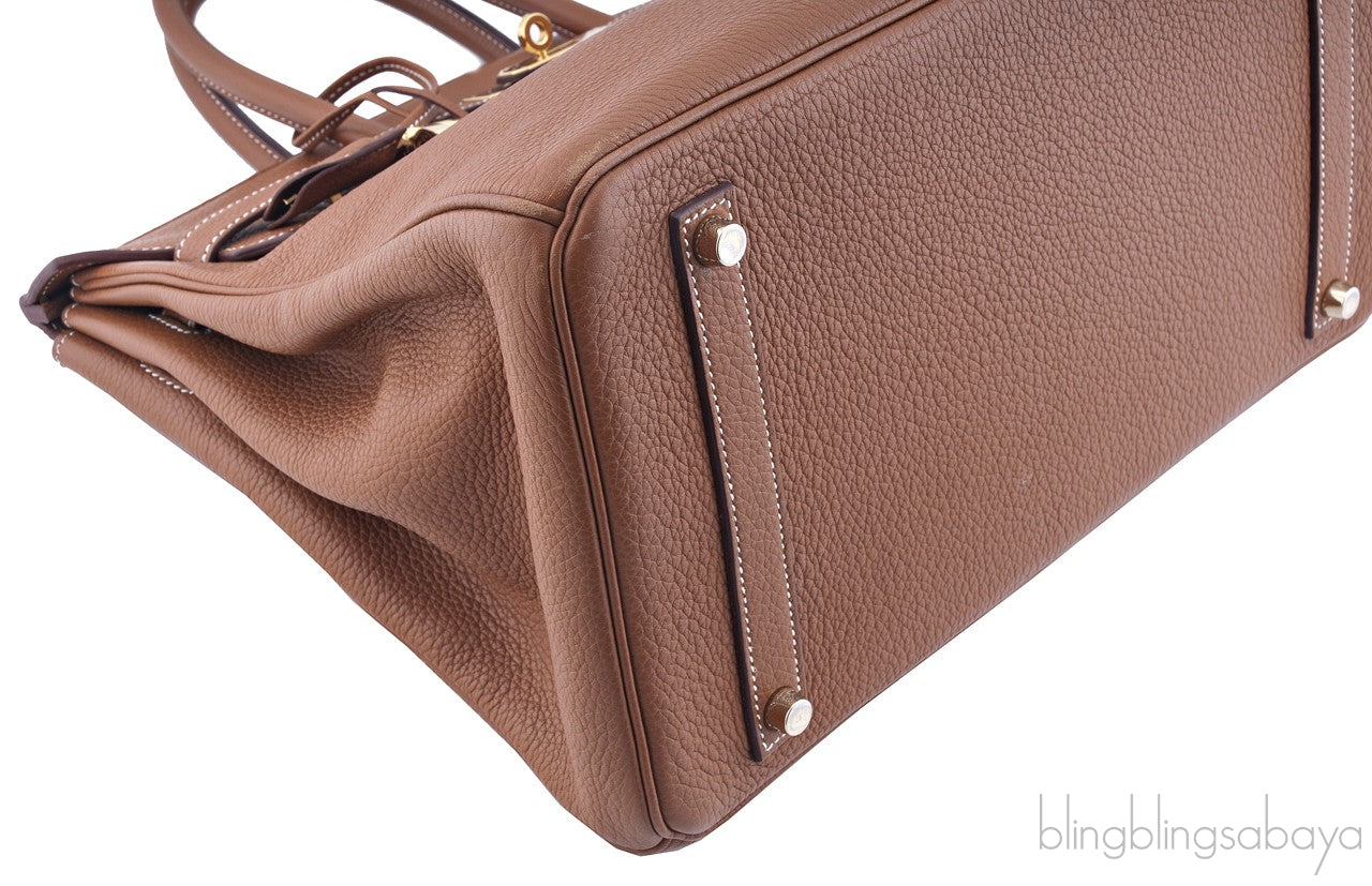 Birkin 35 Gold Taurillon Clem