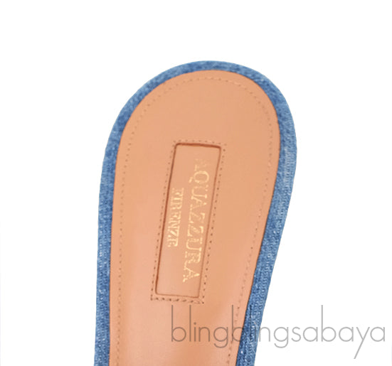 Denim Knotted Pointed Sandals