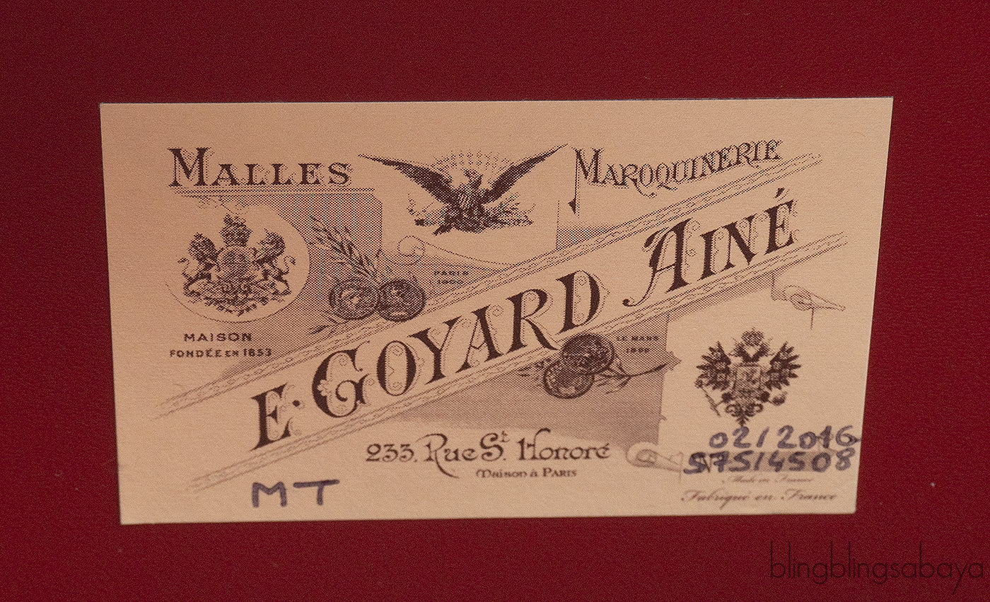 Goyard Saint Honore Trunk Bag Burgundy