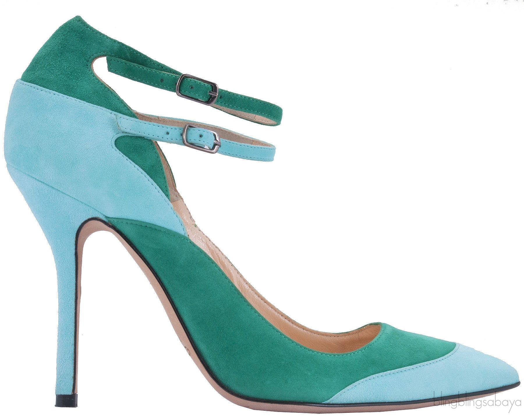 Two-tone Sisi Suede Pump