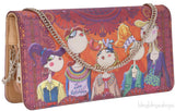Girls Print Clutch Shoulder Bag