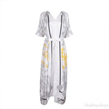 Hermes Palefroi Remix Printed Silk Caftan