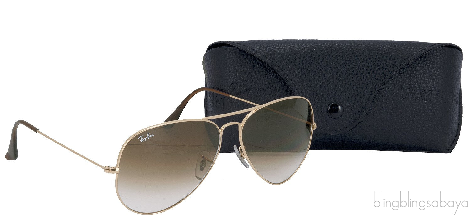 Gold Aviator Sunglasses
