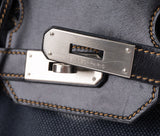 Hermès Birkin 35 Ghillies Noir Veau Evercolor Denim Fonce