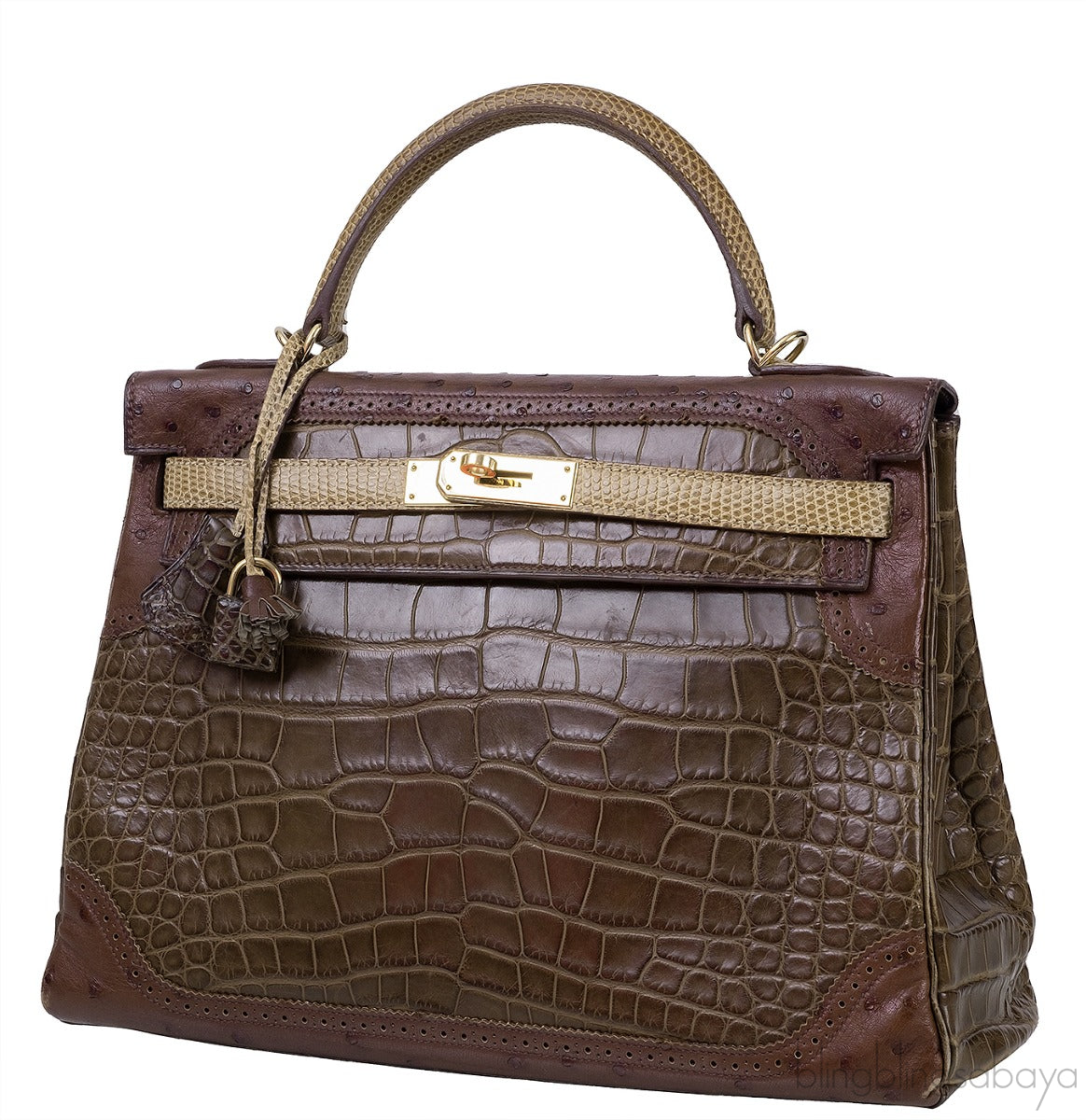 Kelly 32 Grand Marriage Crocodile Bag