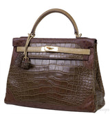 Kelly 32 Grand Marriage Crocodile Bag