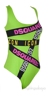 Neon Green One Piece Swimsuit