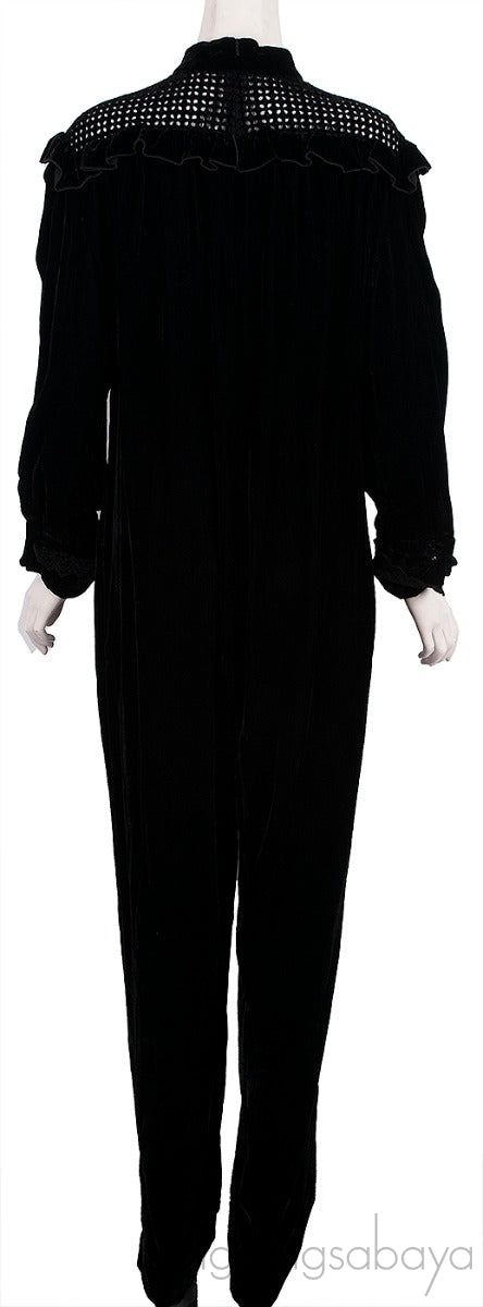Black Velvet Jumpsuit