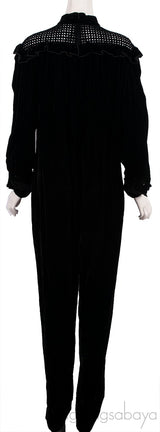 Black Velvet Jumpsuit