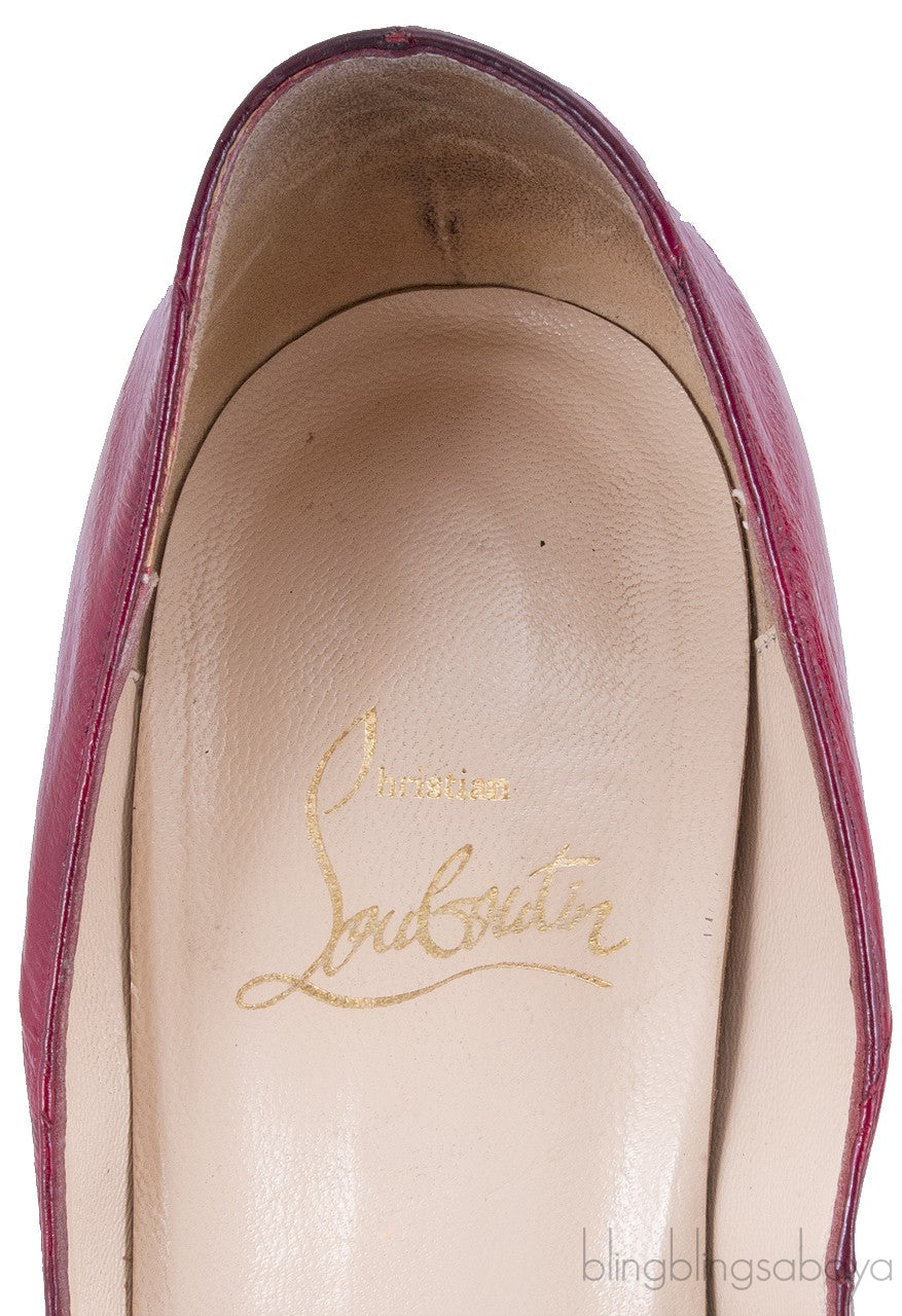 Lady Peep 150 Eel Red Pump