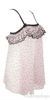 Light Pink Mesh See-through Camisole