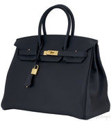 Birkin 35 Black Togo GHW