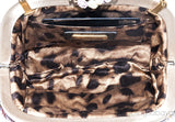 Miss Dea Floral Applique Clutch