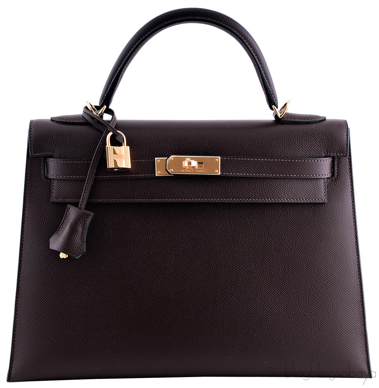 Kelly 32 Choco Sellier Epsom