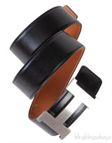 Black \"H\" Reversible 42mm Belt