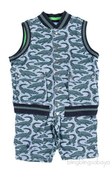 Kids Reversible Sleeveless Blazer & Short