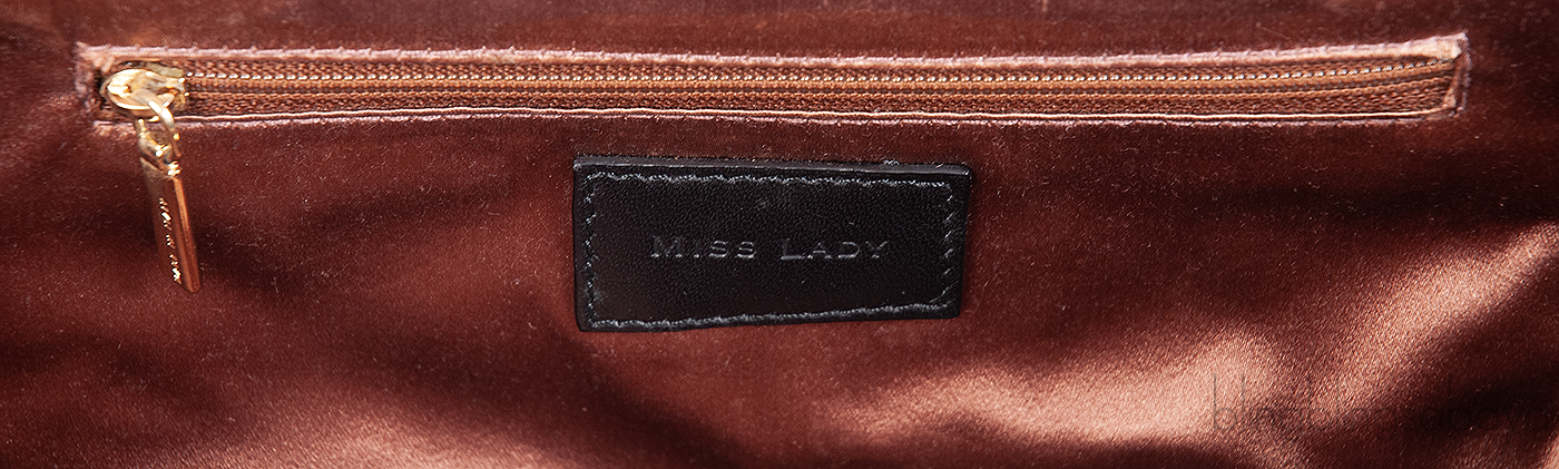 Dolce & Gabbana Miss Lady Black Satin Clutch