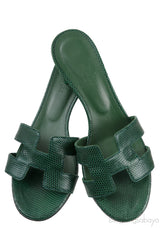 Oasis Vert Lizard Sandals
