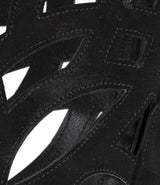 Gabo Laser-cut Suede Knee Boots