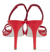 Red Crystal Slingback Sandals