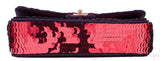 Red Sequins Mademoiselle Flap Bag