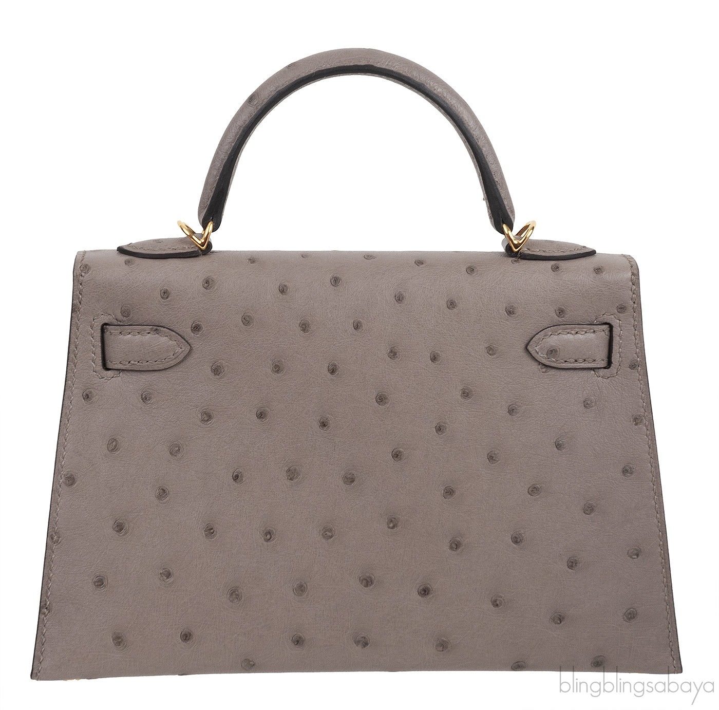 HSS Kelly 20 Ostrich Gris Tourterelle Toffe GHW