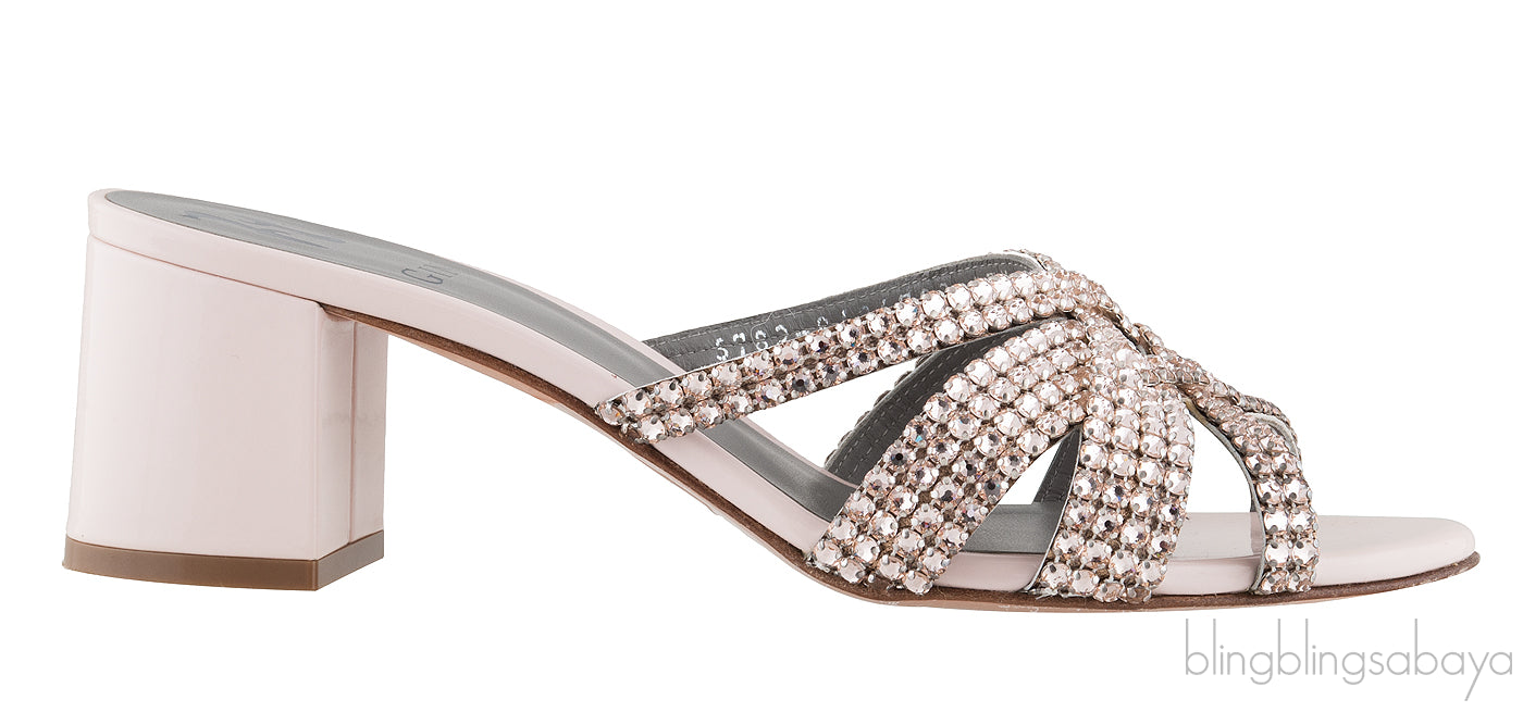 Light Pink Crystal Mule