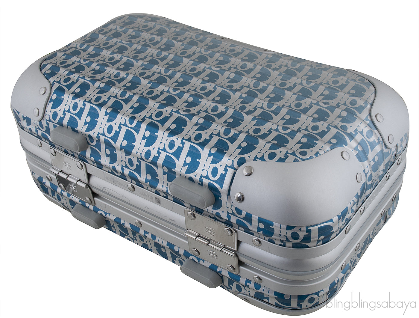 Dior x Rimowa Carry-on Hand Case Aluminum Oblique Blue Gradient