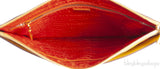 Saffiano Papaya & Mimosa Large Clutch