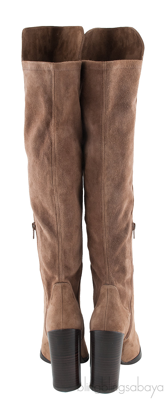 Brown Suede Leather Boots