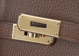Birkin 40 Dark Brown Ardennes GHW