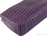 Purple Crocodile Handbag