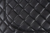 Black Quilted Classic Maxi Flap Bag