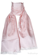 Pink Monogram Silk Scarf