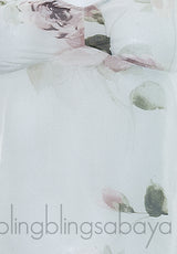 Rose Printed Silk Nightdress