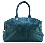 Metallic Dark Green Boston Bag
