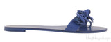 Lilico Appliqué Blue Leather Sandals