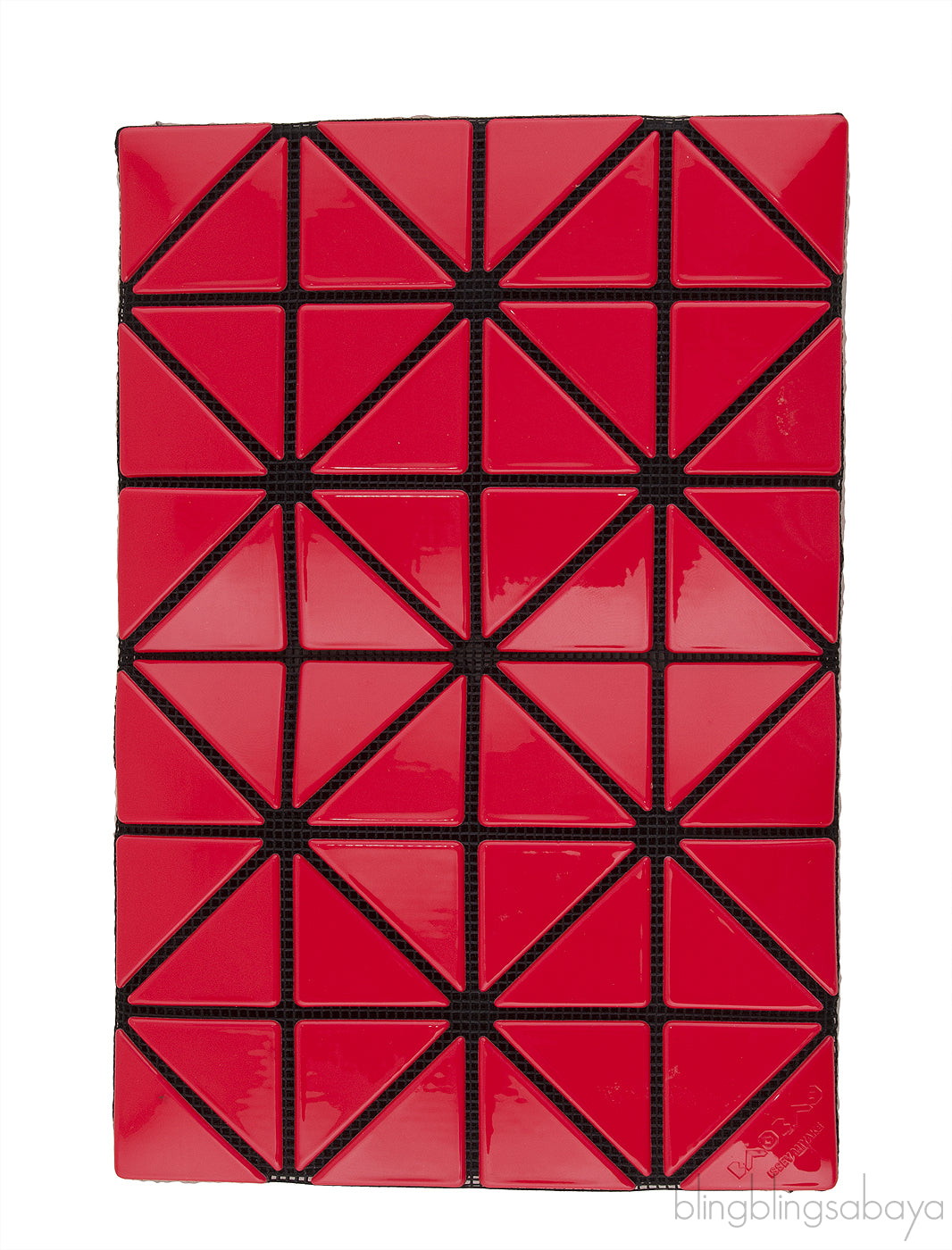 Red Geometric Card Holder