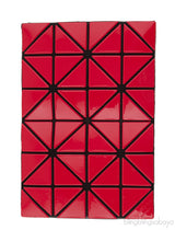 Red Geometric Card Holder