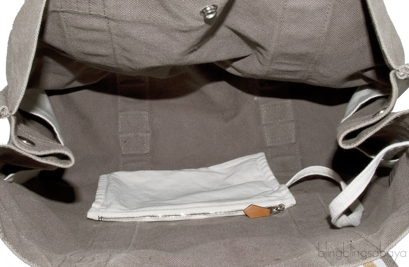 Brown Cotton Canvas Tote