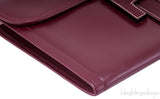 Jige Burgundy Box Clutch