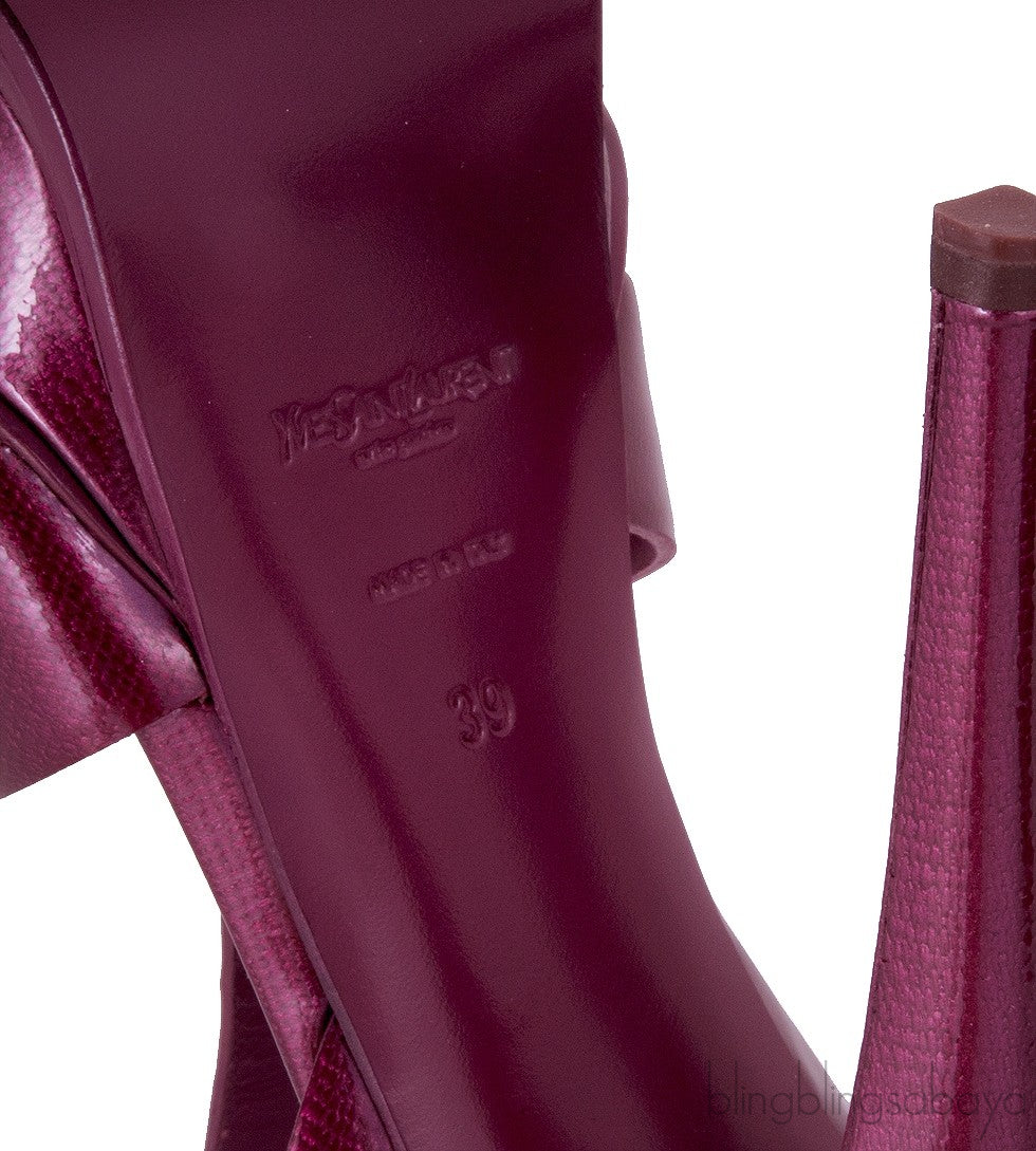 Tribute Patent Textured Leather