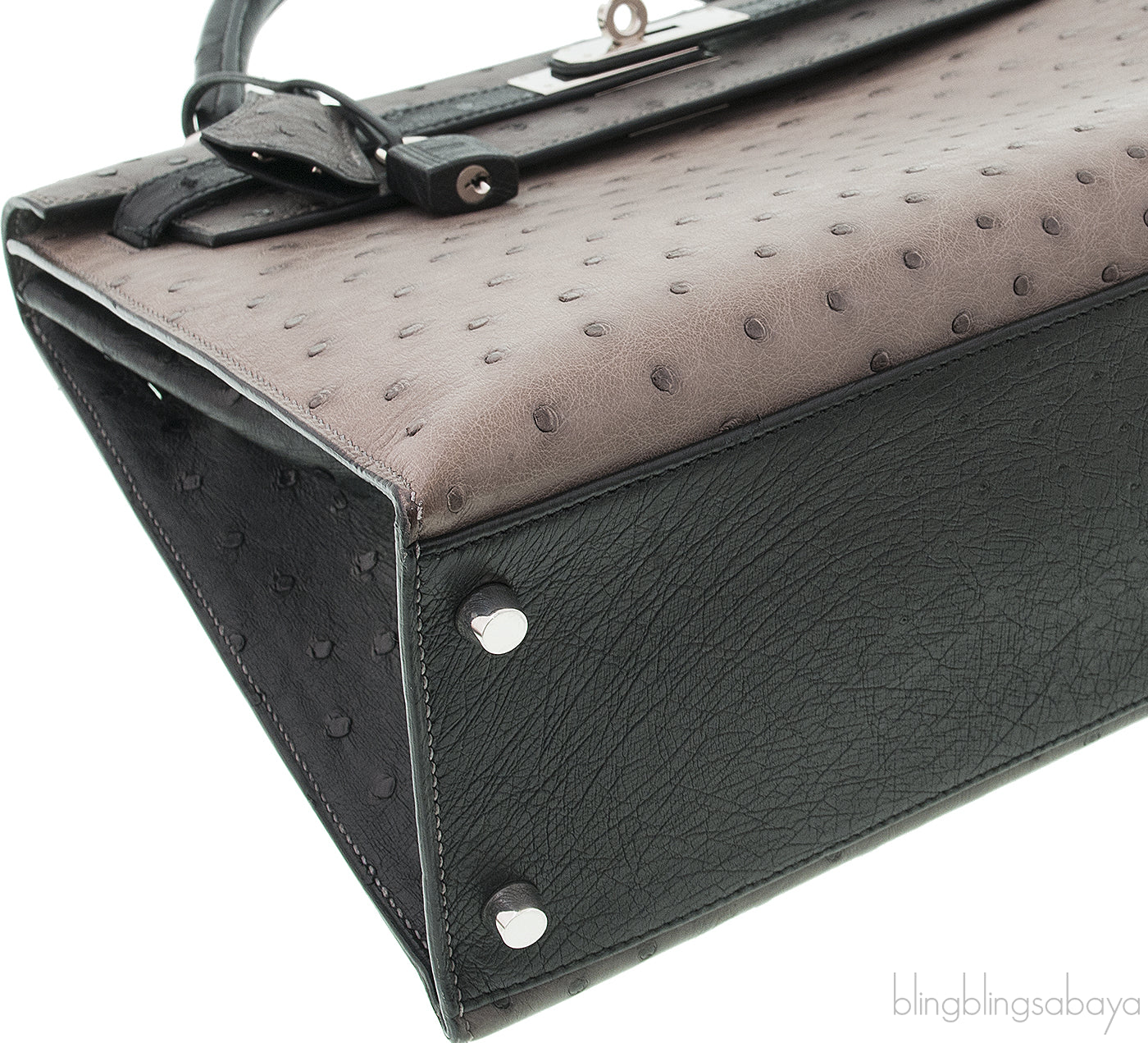 Kelly 32 Tri-color Ostrich PHW